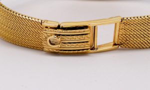 Vintage 14k Yellow Gold Omega De Ville Quartz Dress Watch With Button Crown-516