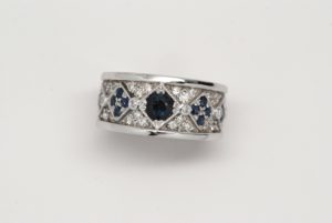 Sapphire & Diamond Band