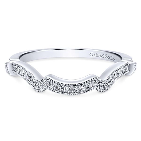 Gabriel Co 14k White Gold 1 00ct Diamond Wedding Band Sas15738 Hannoush