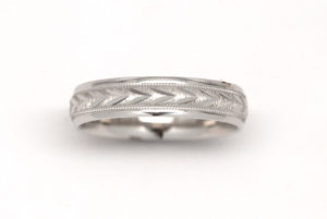 Wedding Band 14k White Gold 5mm