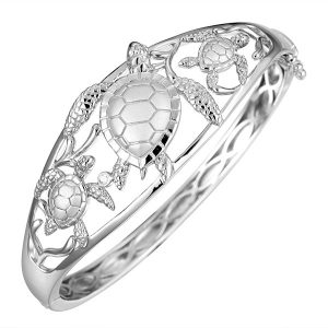 Bangle Turtle Bracelet Sterling Silver