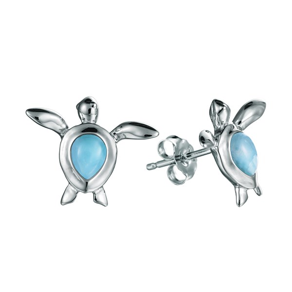 Jewellery Earrings Cluster Earrings Sterling Silver Larimar Cluster Earrings 
