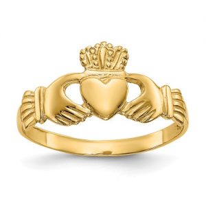 Claddagh Ring 14k Yellow Gold