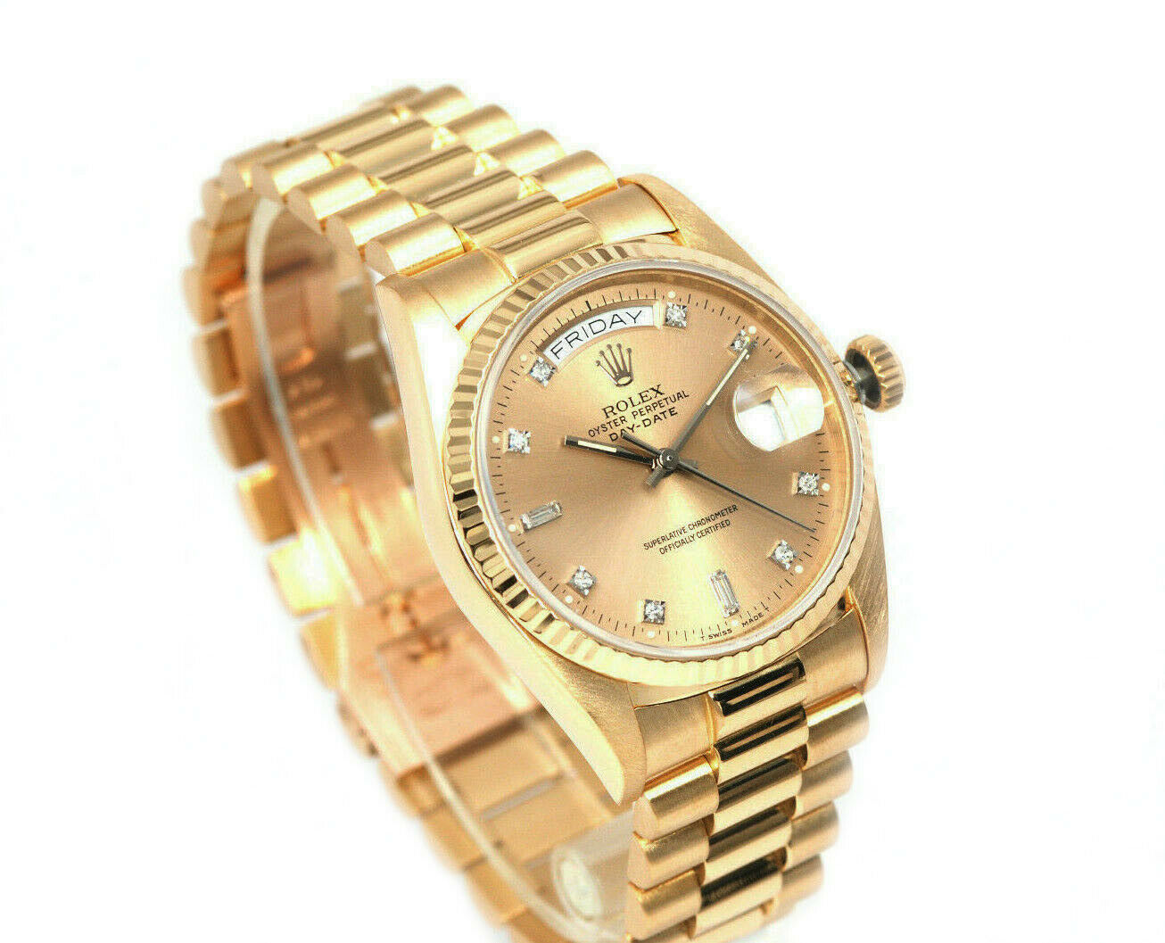 Men's Rolex Presidential 18k Yellow Gold - Kappy's Fine ...