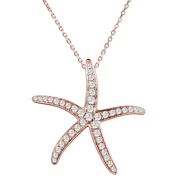 Starfish Charm Sterling Silver 18k Rose Gold Overlay - Kappy's Fine ...