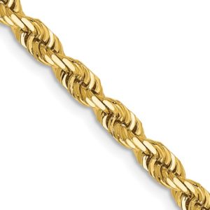 4.3mm Rope Chain 14k Yellow Gold