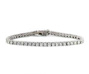 7.33ct Diamond Tennis Bracelet 14k White Gold
