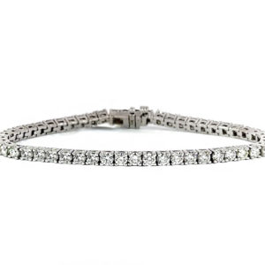 7.33ct Diamond Tennis Bracelet 14k White Gold