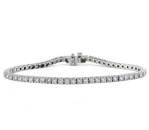 Diamond Tennis Bracelet 3ctw 14k White Gold