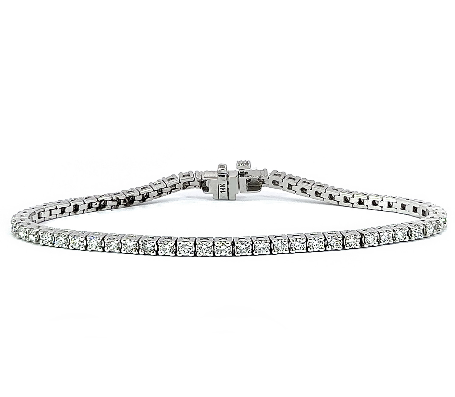 Diamond Tennis Bracelet 3ctw 14k White Gold - Kappy's Jewelry