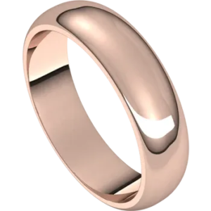 5mm Wedding Band 14k Rose Gold Standard Fit