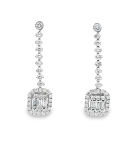 diamond dangle earrings