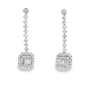 diamond dangle earrings